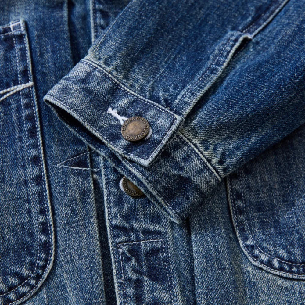 Old Washed Bamboo Denim Jacket