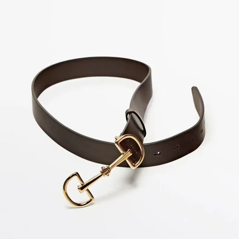 Versatile Soft Leather Thin Belt