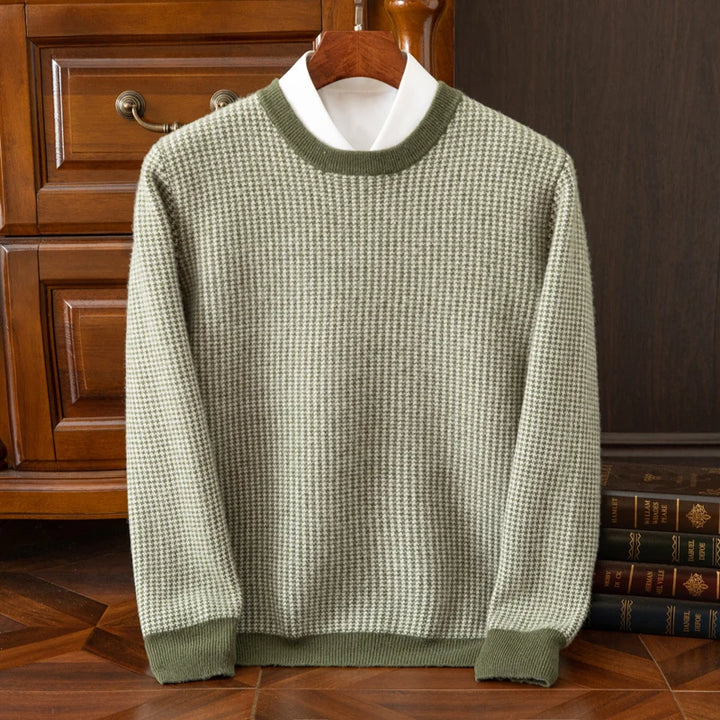 Classic Round Neck Thick Wool Sweater