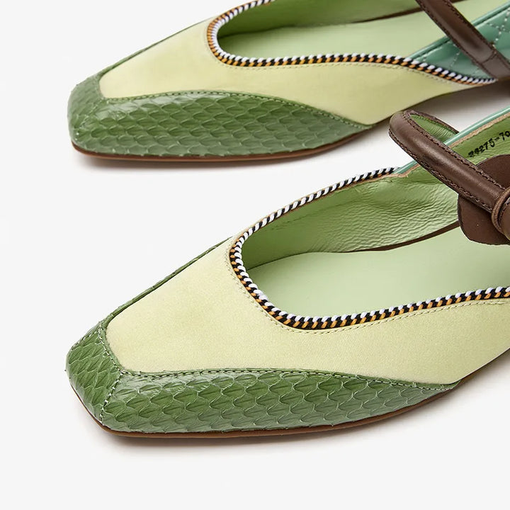 Stylish Leather Ballet Mary Janes Shoes