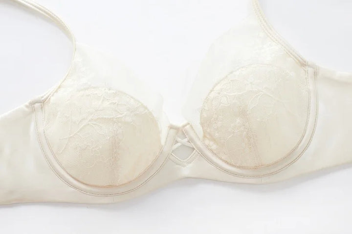 Elegant French Thin Cup Bra Set