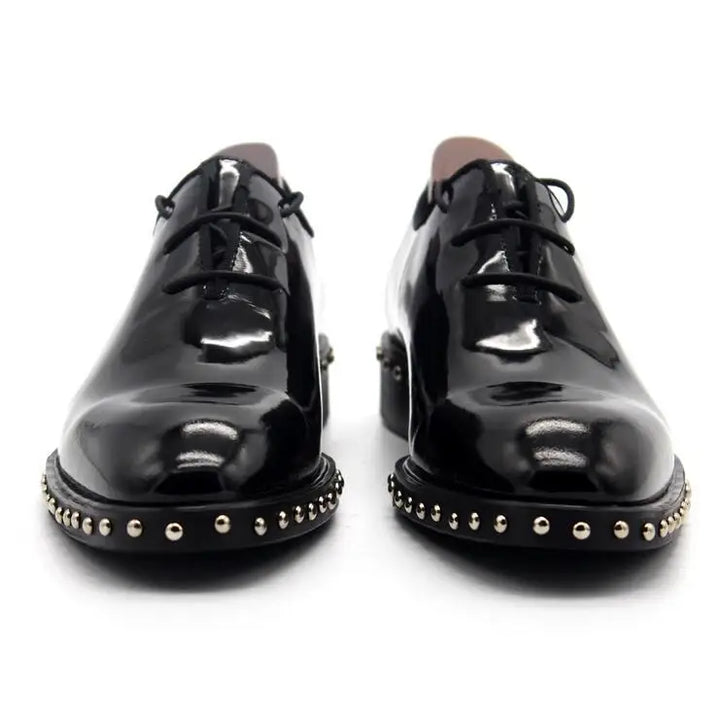 Regal Rivet Studded Real Leather Shoes