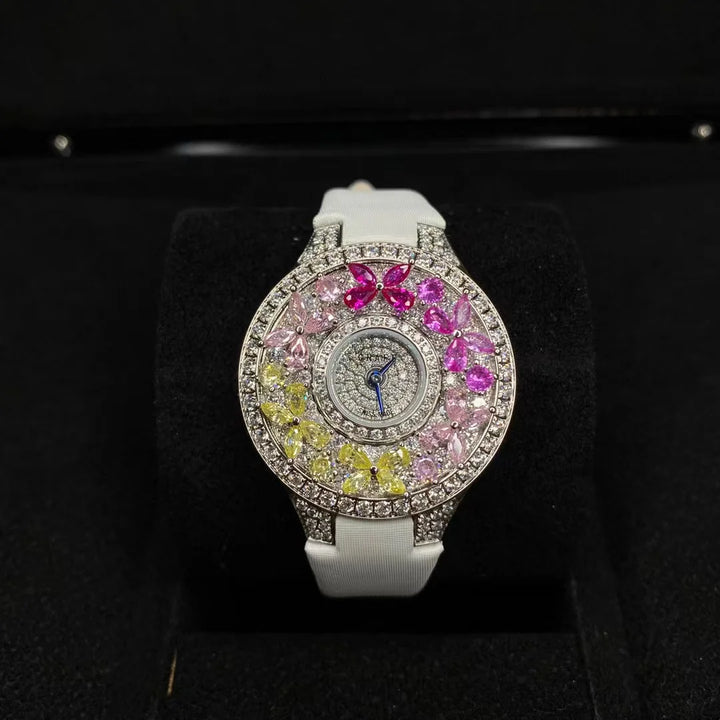 Elegant Colorful Jewel Wristwatch