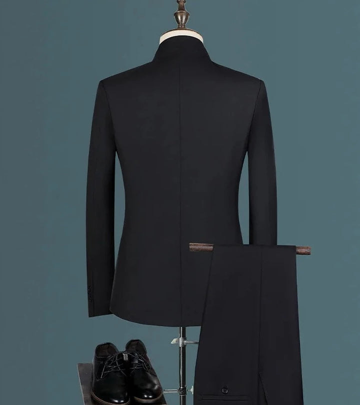 Stand Up Collar Slim Fit Men's Blazer Suit