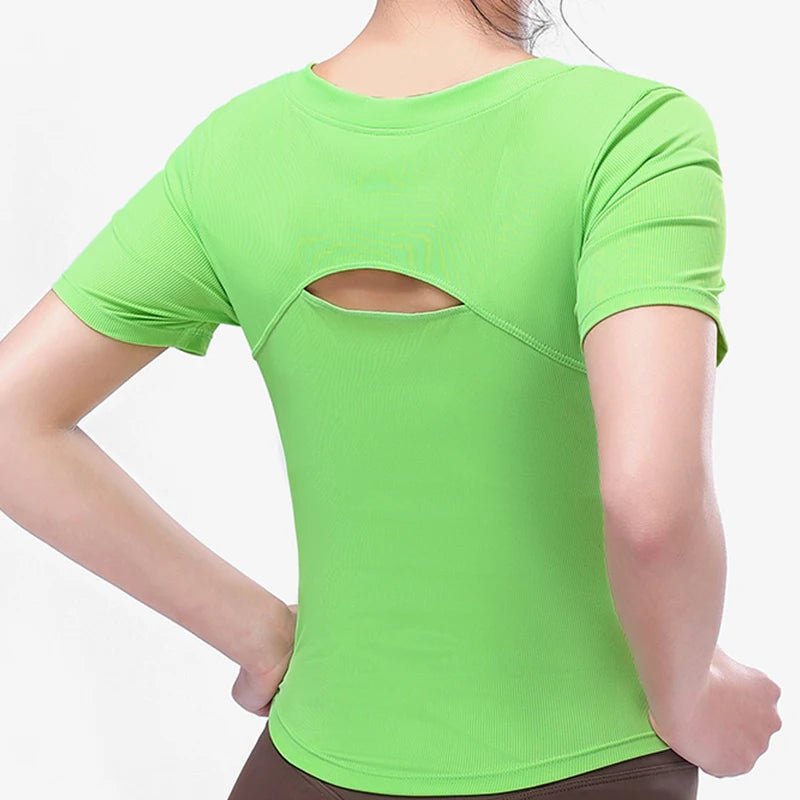 Square Collar Fitness T-Shirt