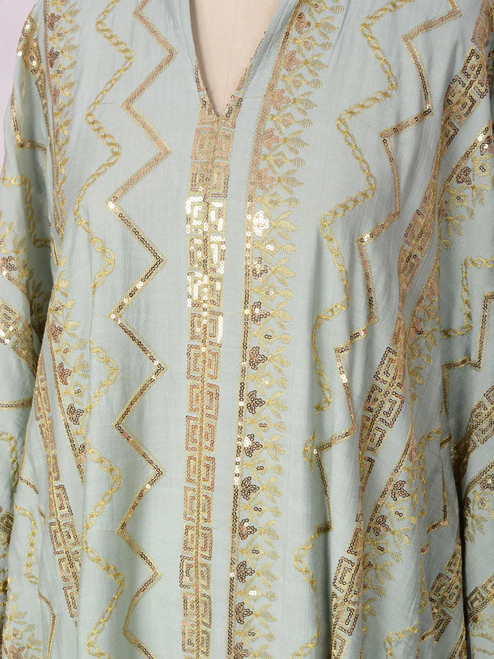 Luxury Gold Bead Jalabiya Dress