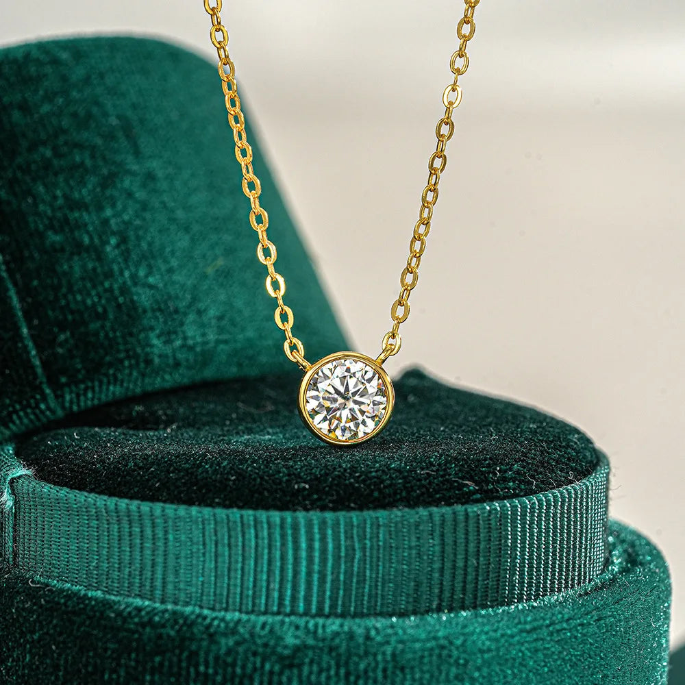 Premium Moissanite Diamond Pendant Necklace