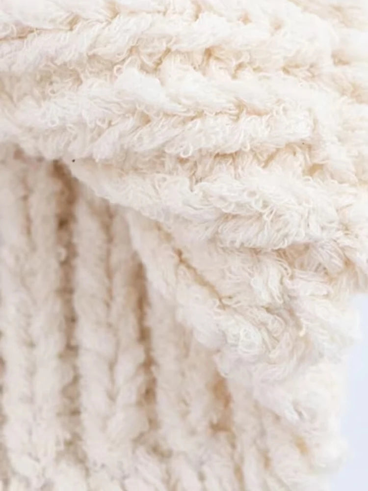 Fashionable Asymmetric Knit Vest