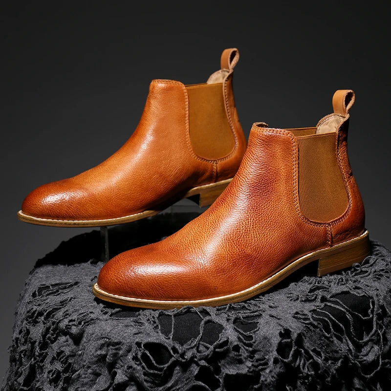 Sleek Welted Chelsea Boots