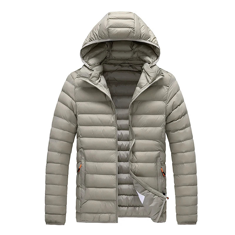 Warm Padded Slick Parka Coat