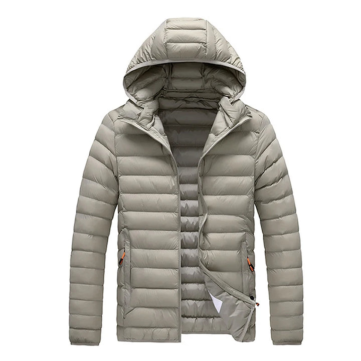 Warm Padded Slick Parka Coat