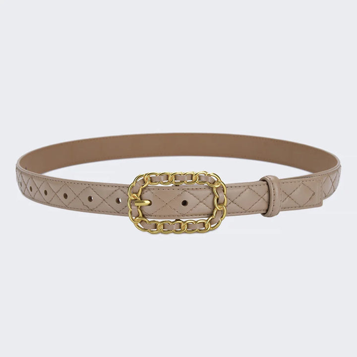 Stylish Leather Pin Buckle Belt