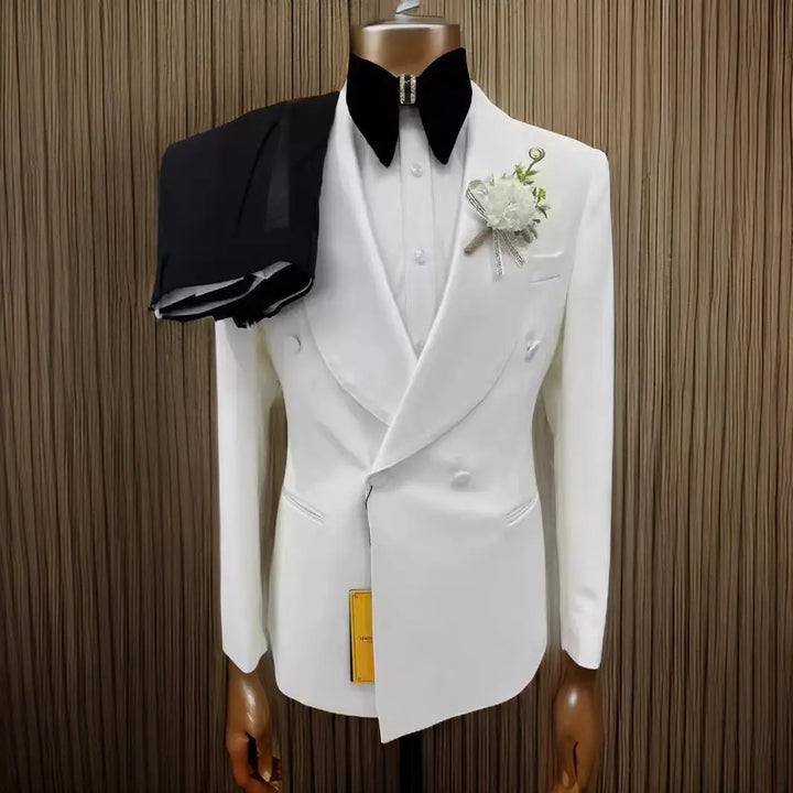 Elegant Lapel Shawl Men's Wedding Suit