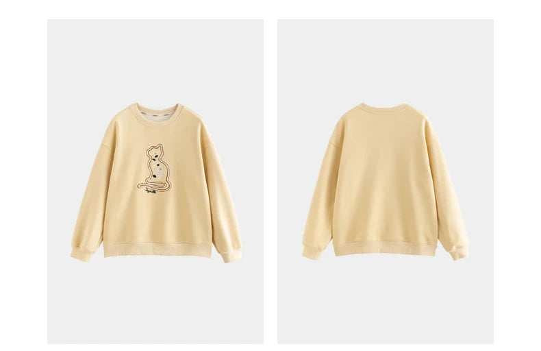 O-Neck Plush Sweatshirt