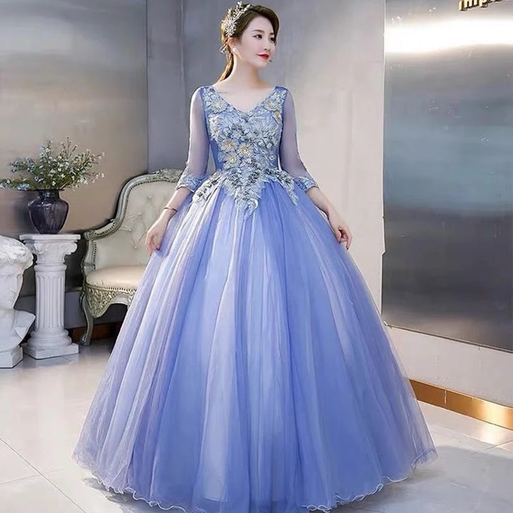Radiant Appliqued Tulle Quinceanera Dress