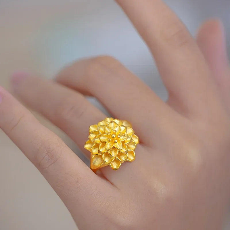 Sweet Thorn Flower Shaped Ring