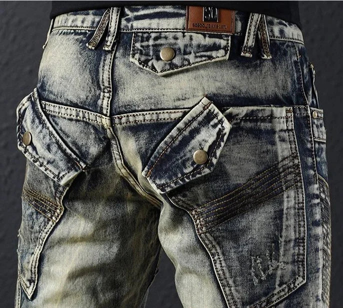 Low Rise Cowboy Jeans Pants