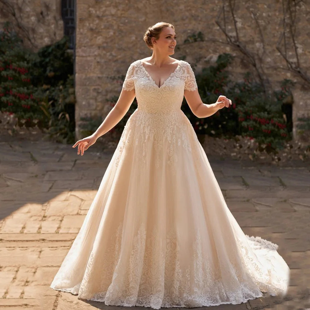 Timeless Cap Sleeve Women Wedding Dress