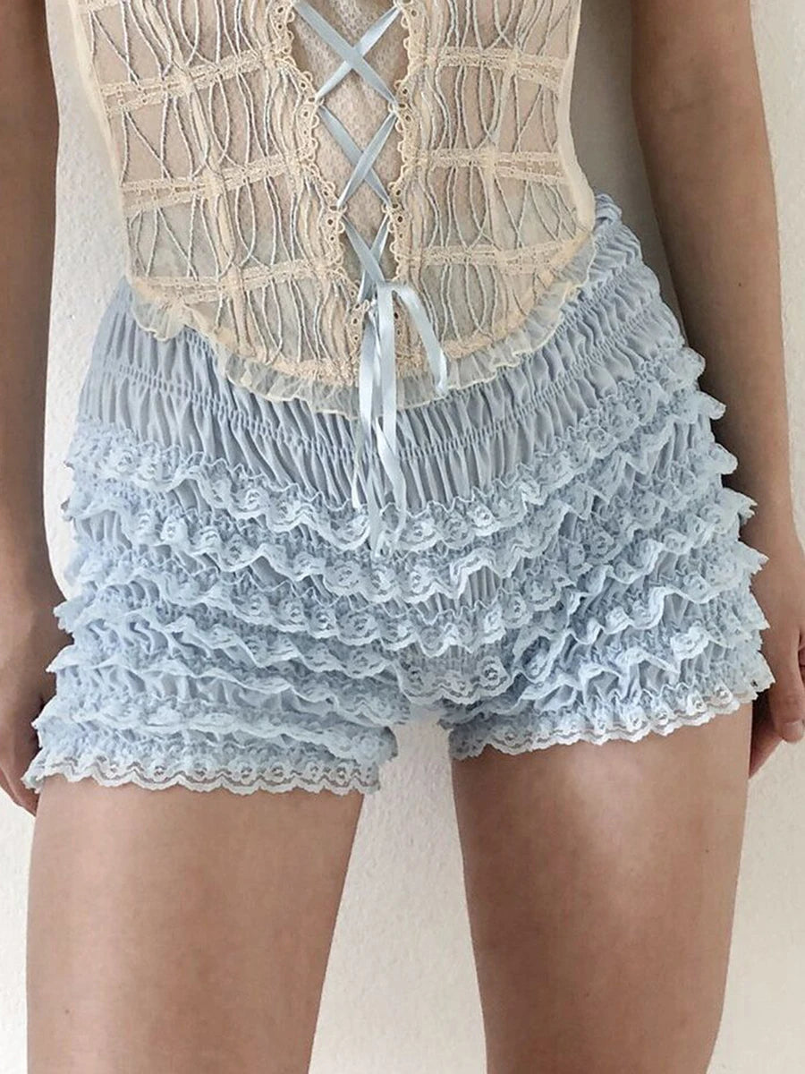 Bloomers Ruffles Lace Lolita Shorts
