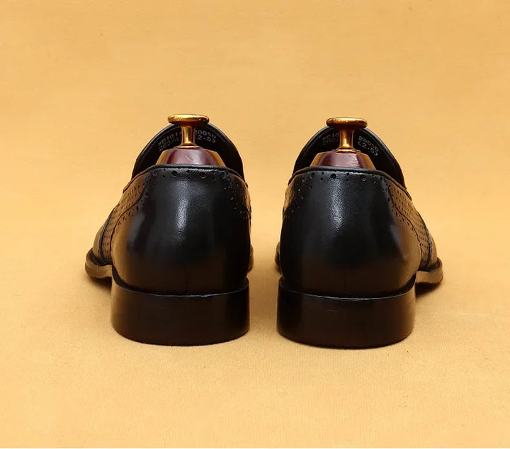 Genuine Leather Business Slip On Loafers