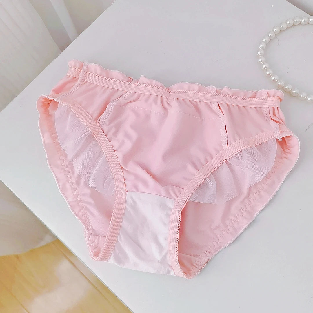 Lolita Sweet Embroidered Silk Panties