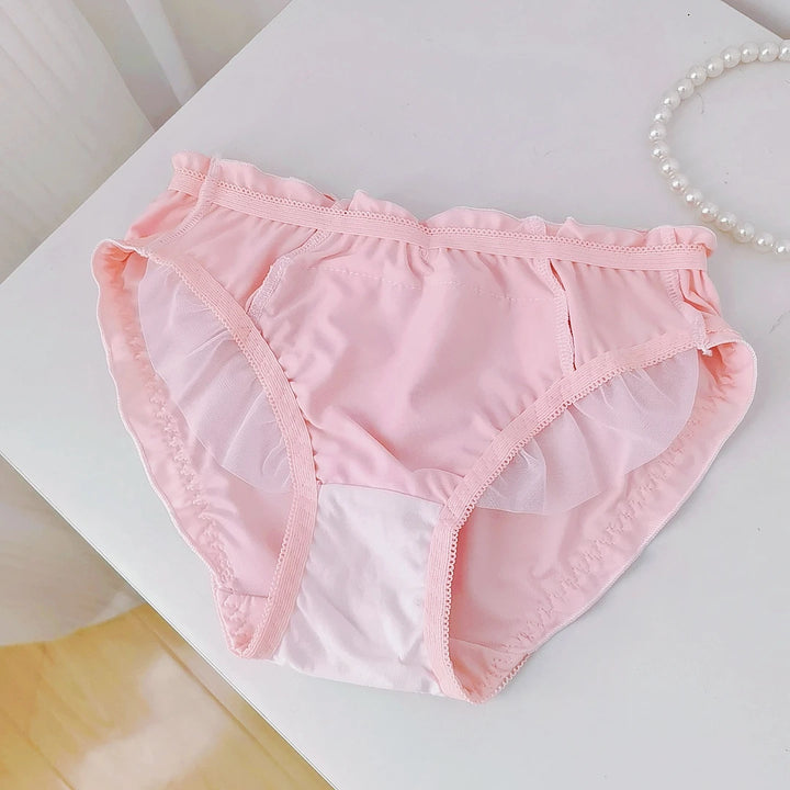 Lolita Sweet Embroidered Silk Panties