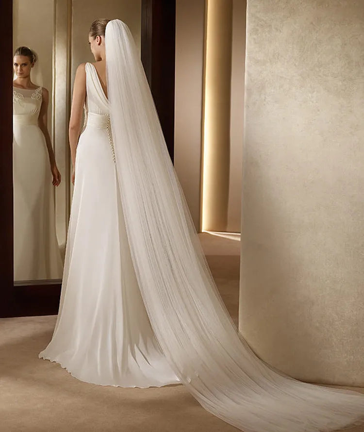 Romantic Double-Layer Soft Bridal Veil