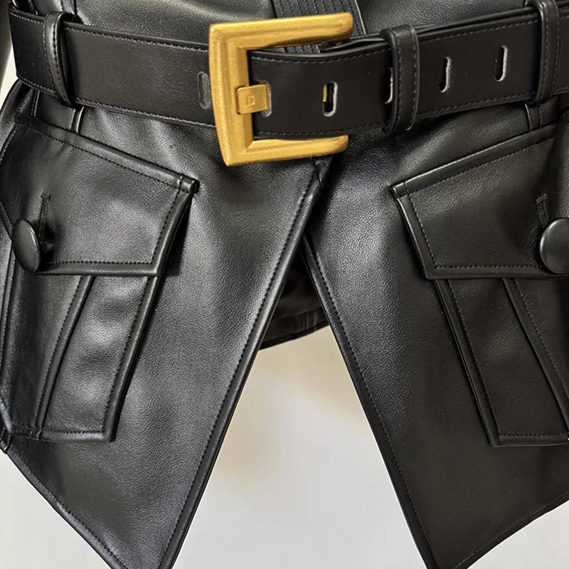 Premium Belted Slim Fit Coat