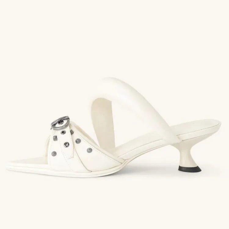 Sweet Pointed Toe High-Heel Slippers