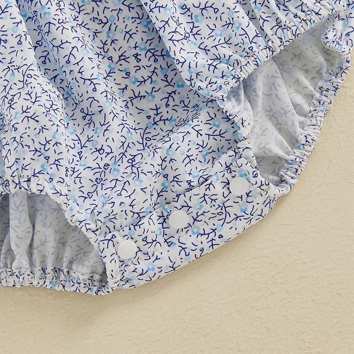 Beautiful Floral Embroidered Romper