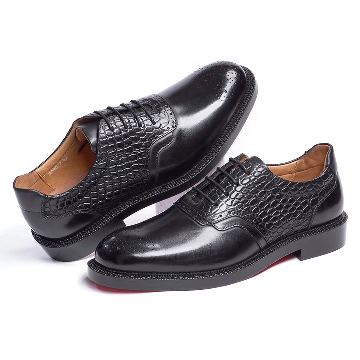 Premium Red Sole Brock Oxford Shoes