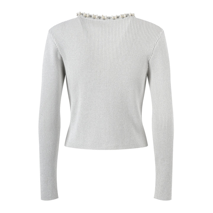 Stylish Round Neck Knitted Cardigan