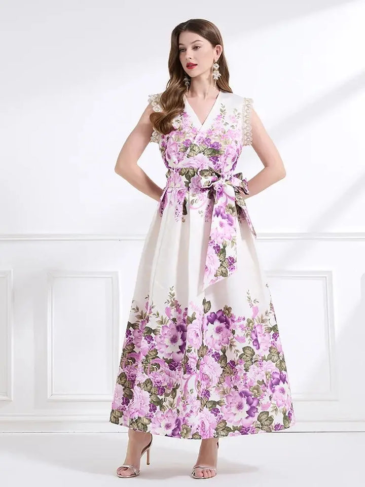 Glamorous Cross V-Neck Wrap Dress