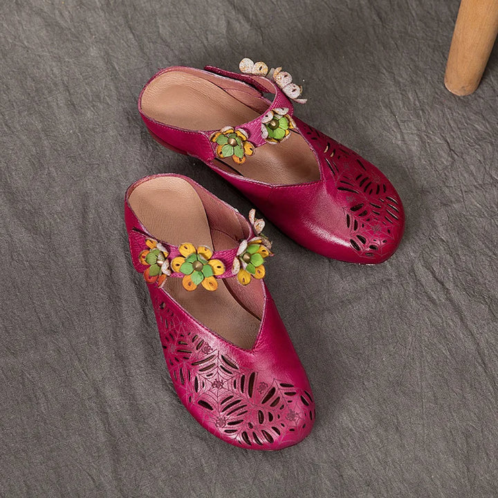 Stunning Flower Appliques Sandals