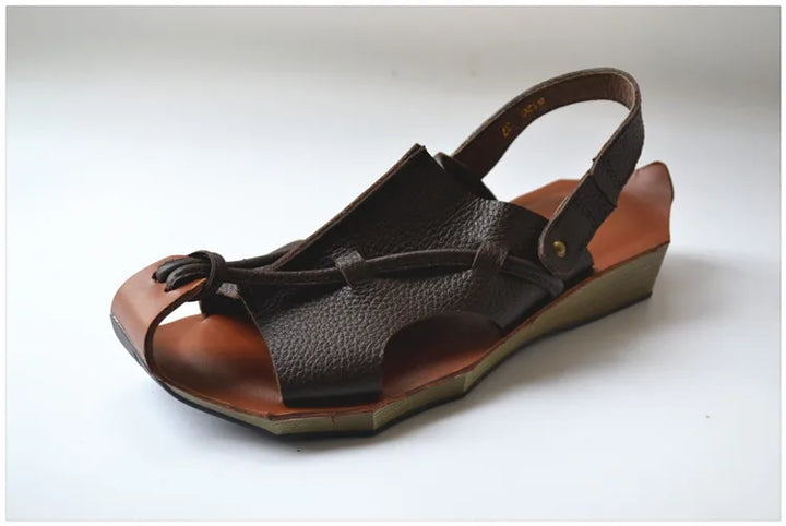 Classy Cowhide Leather Sandals