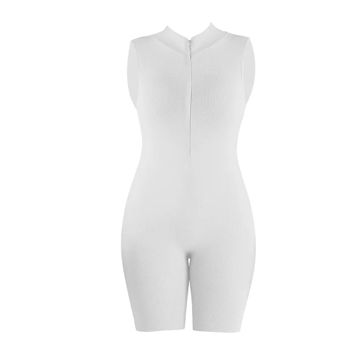 Seamless Stand Collar Fitness Suit