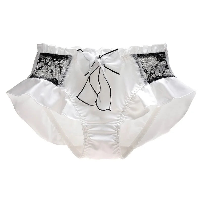 Cute Ruffle Ribbon Breathable Panties