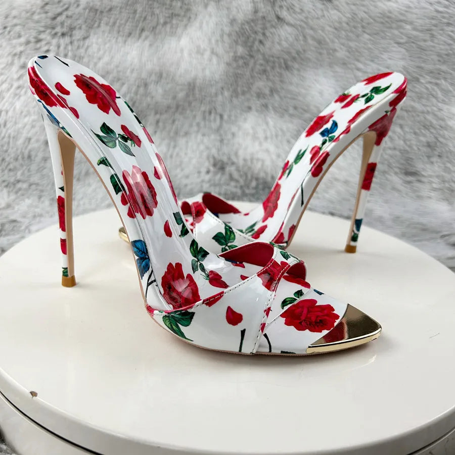 Stunning Lovely Floral High Heel Sandals