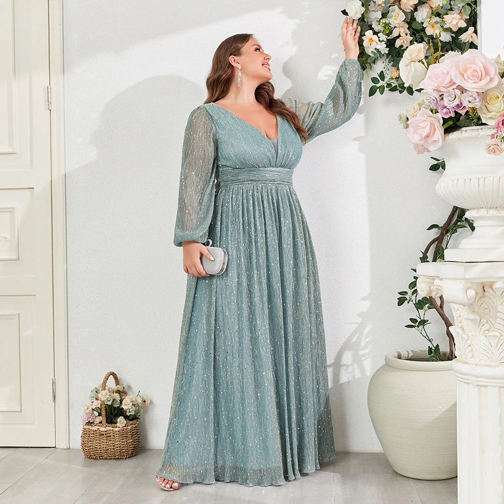 Effortlessly Sheer Long Sleeve Maxi Dress