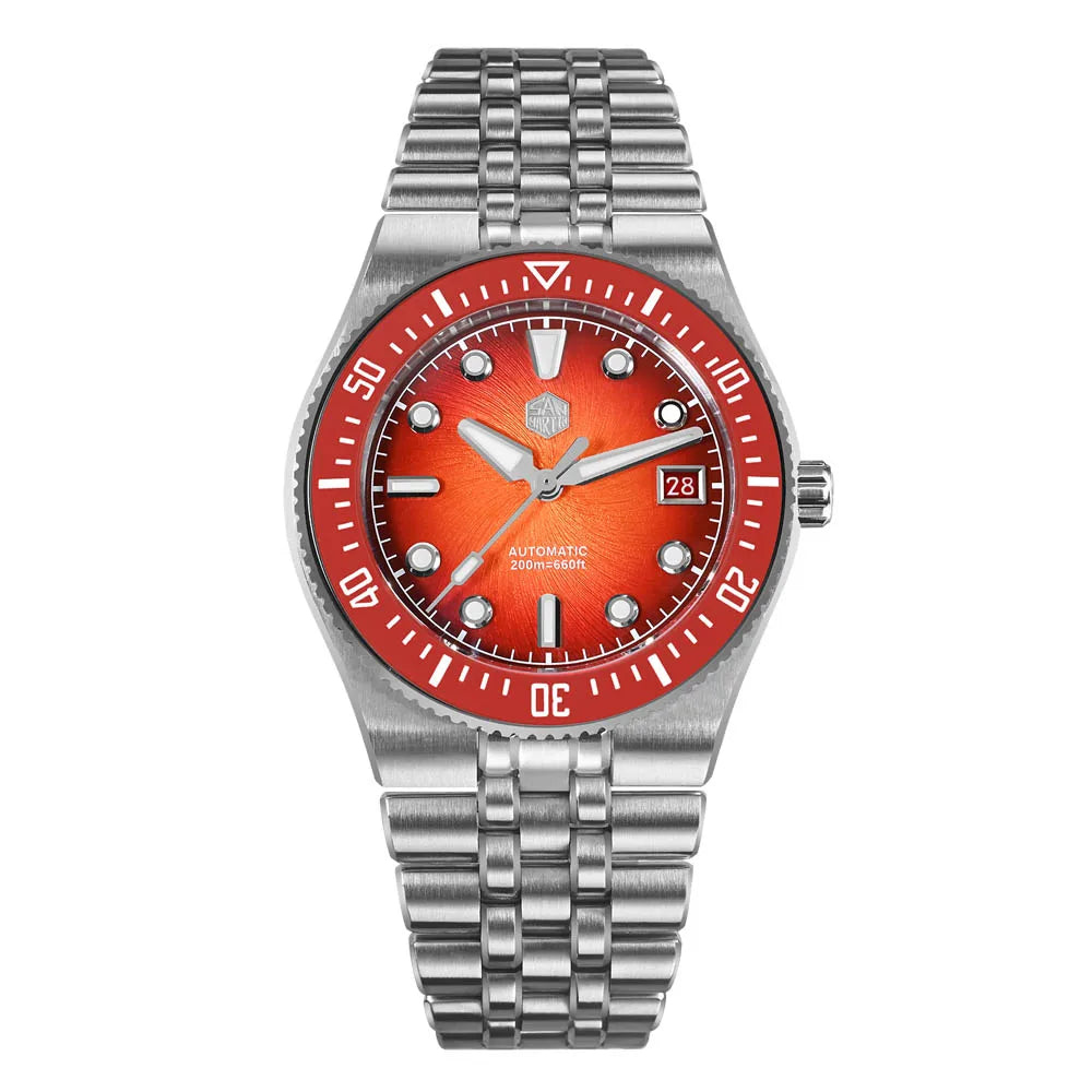 Classic Spiral Dial Automatic Wristwatch