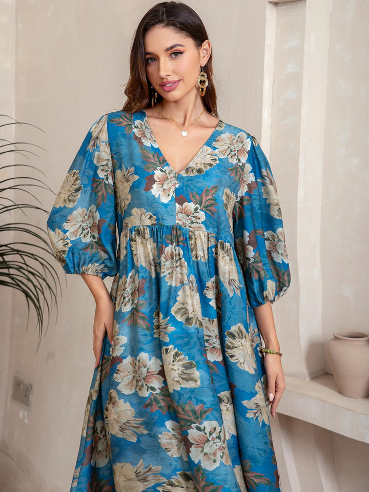 Classic Loose Fit Beach-style Dress