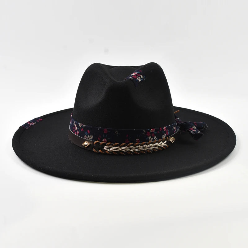 Dignified Wide-Brim Jazz Hat