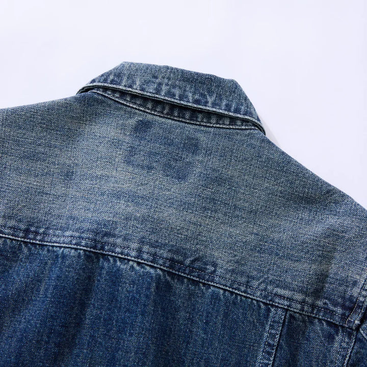 Old Washed Bamboo Denim Jacket