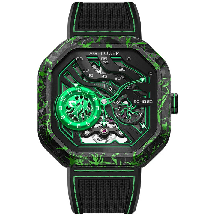 Premium Volcano Skeleton Mechanical Watch