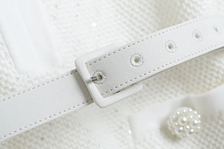 Refined Bow Knitted Commuter Dress