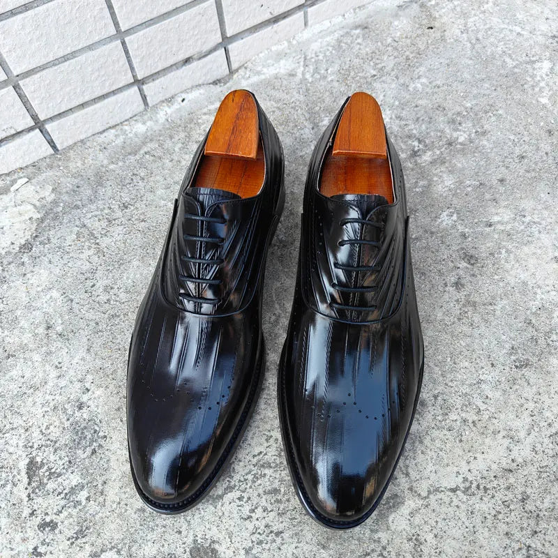 Premium Round Toe Style Leather Shoes