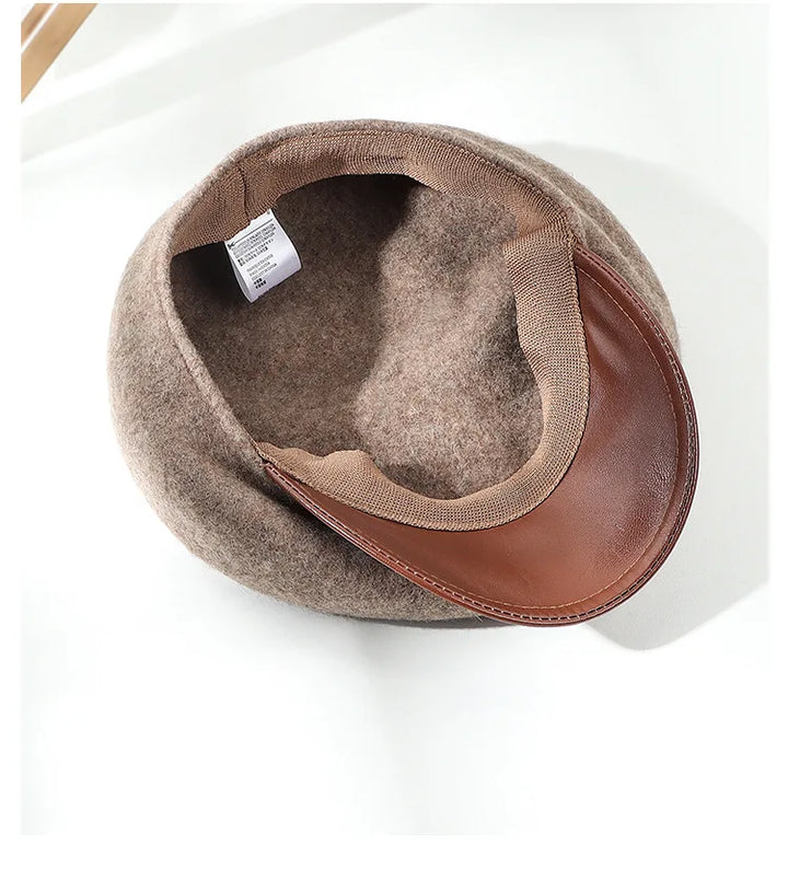 Elegant Knit Wool Beret Hat