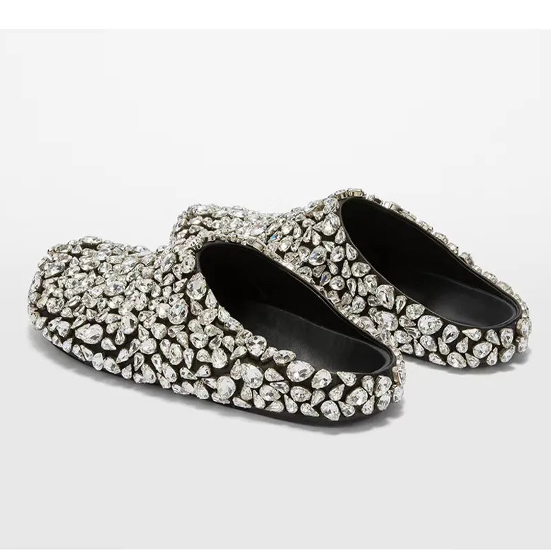 Rhinestone Women's Flat Shoes - All For Me Today