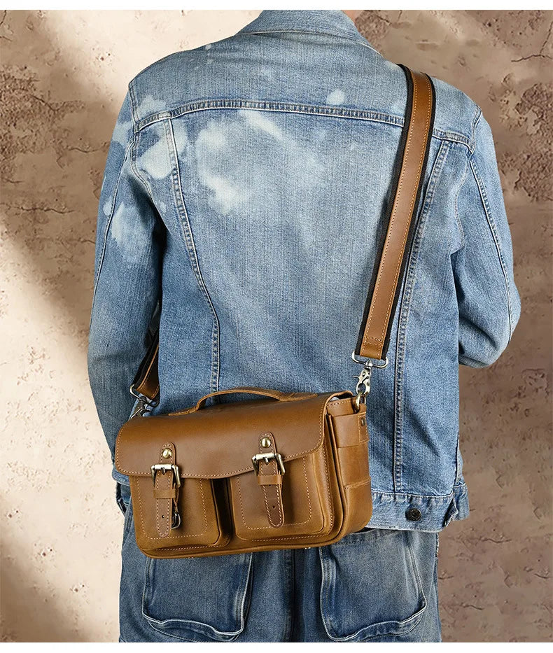 Classic Genuine Leather Men's Cross Body Bag