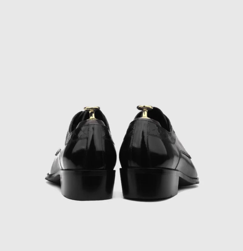 Handsome Embossed Fish Scale Patterned Shoes